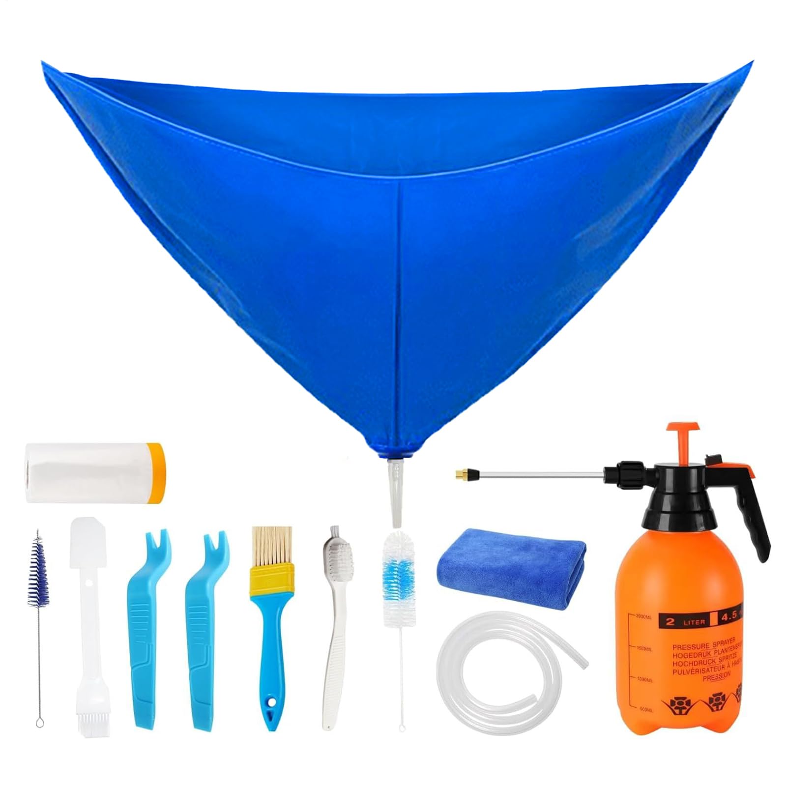 Kit De Nettoyage Climatiseurs | Kit Pour Mini Split - Outils pour Systèmes de Climatisation, Protecteur De Poussière Mural pour Lavage À La Maison