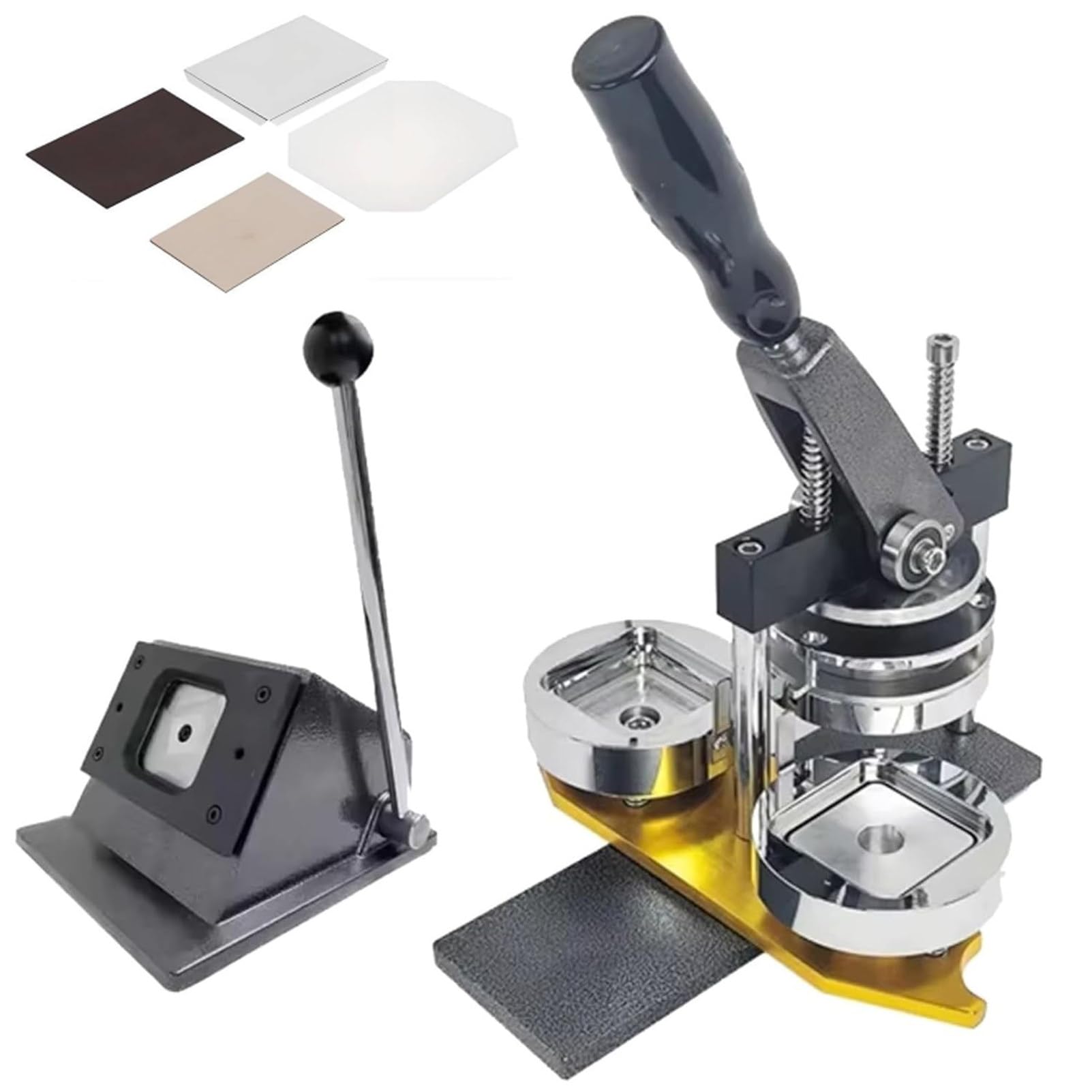 MáQuina para Hacer Imanes FotográFicos, MáQuina para Hacer Botones con Imanes para Refrigerador, Kit De Prensa para Insignias Cuadradas Personalizadas Magnets-200pcsMaterial