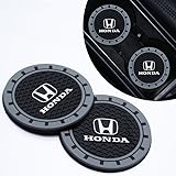 2pcs with Honda Car Cup Holder Coaster,Cup Holder Insert Coaster with Honda Accord Civic CR-V CRV Pilot EX EX-L,Anti Slip Car Cup Coaster for Car Interior Accessories
