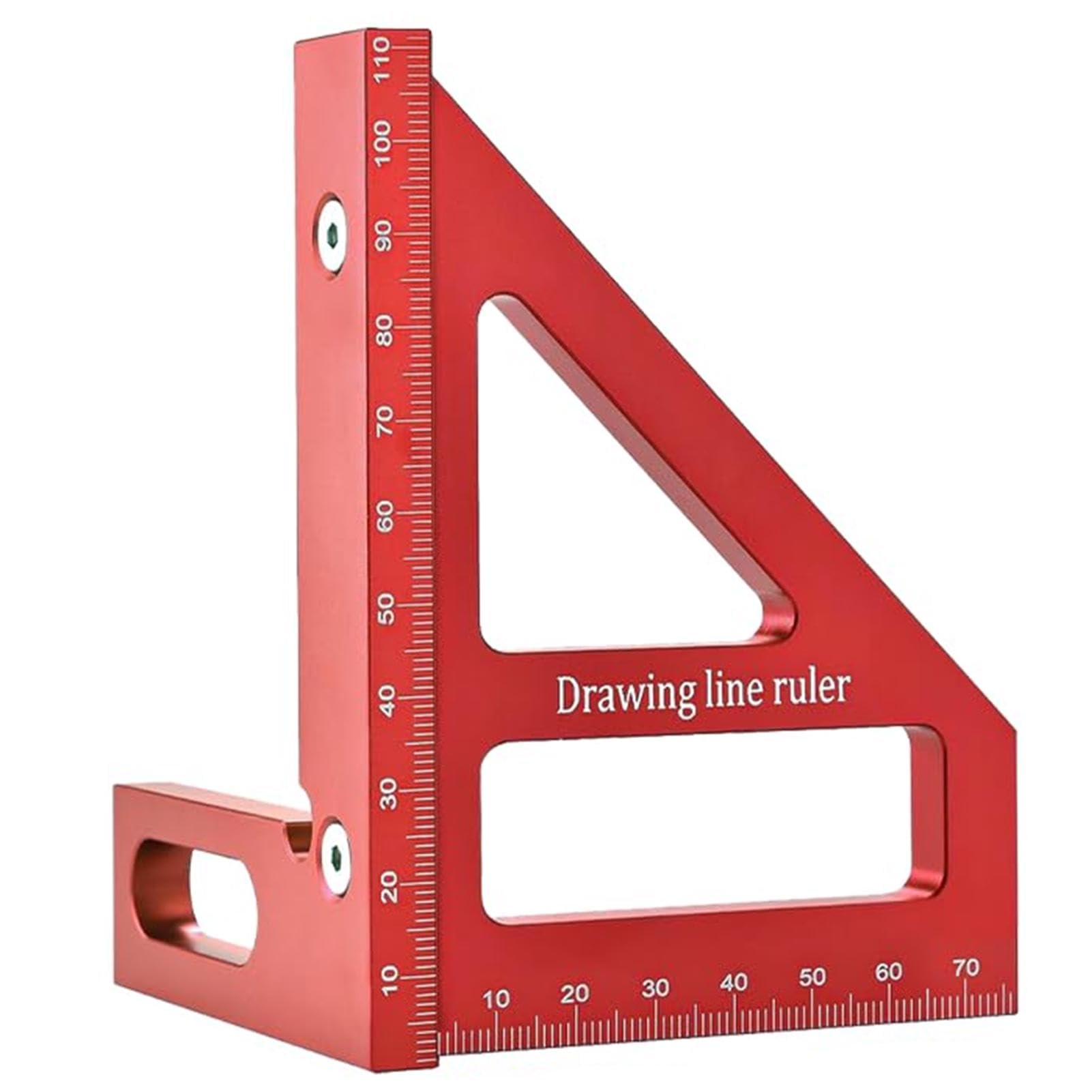 3D Multi-Angle Measuring Ruler, Detachable 45/90 Degree 3D Carpenters Square, Aluminum Alloy Woodworking Square Protractor