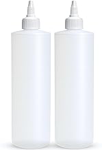 BRIGHTFROM Condiment Squeeze Bottles, 16 OZ Empty Squirt Bottle with Twi...