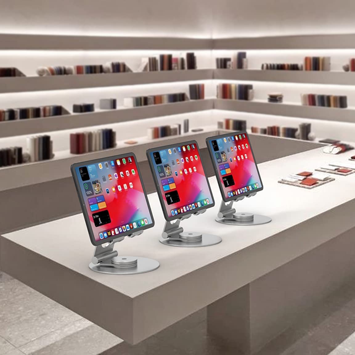 KDD Supporto Per Tablet 2 In 1 Con Collo Di Cigno – Regolabile E Girevole Per IPad E Telefoni