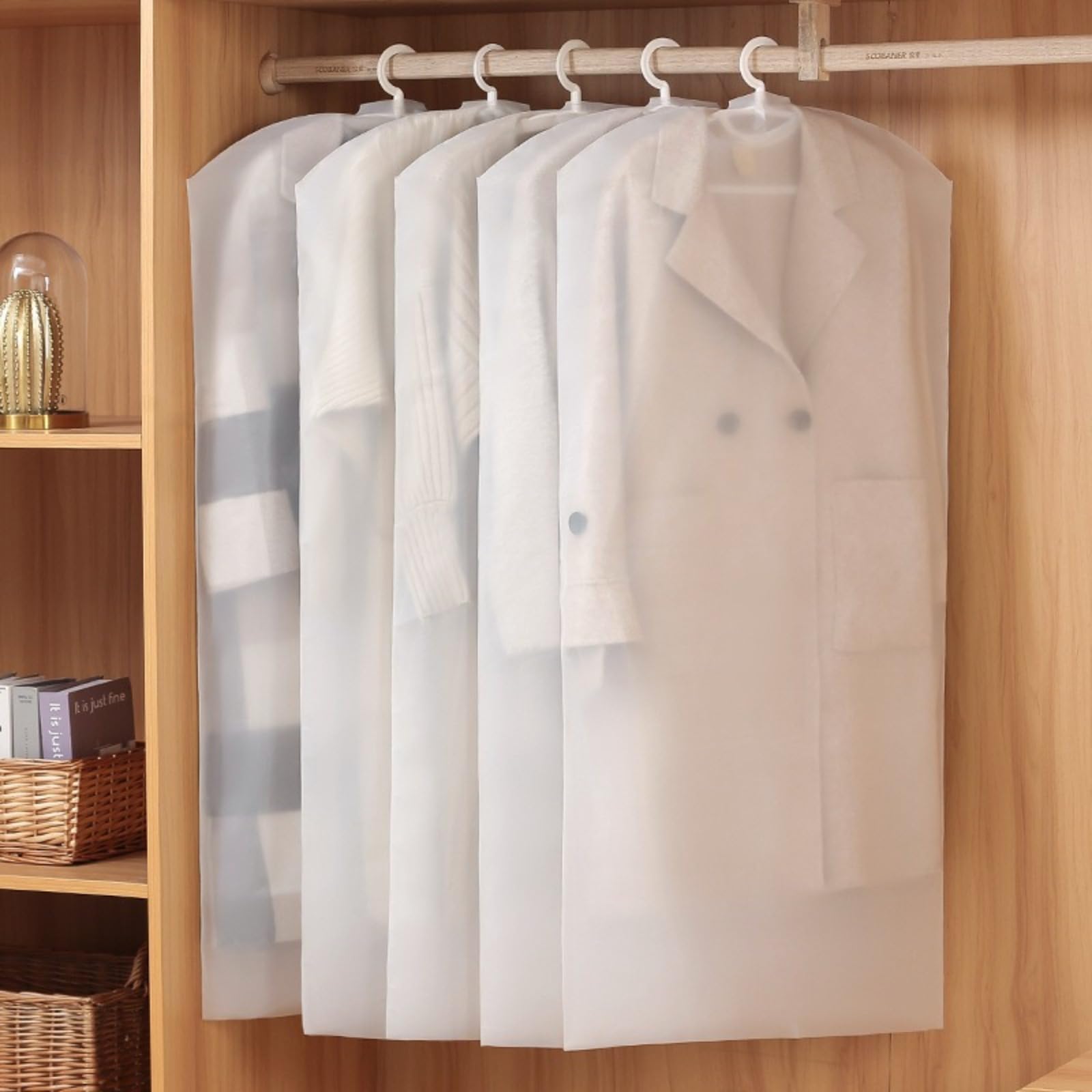 Dust-proof bag for home use, coat and suit dust cover, transparent full-cover hanging garment dust cover, hanging clothes bag, manufacturer