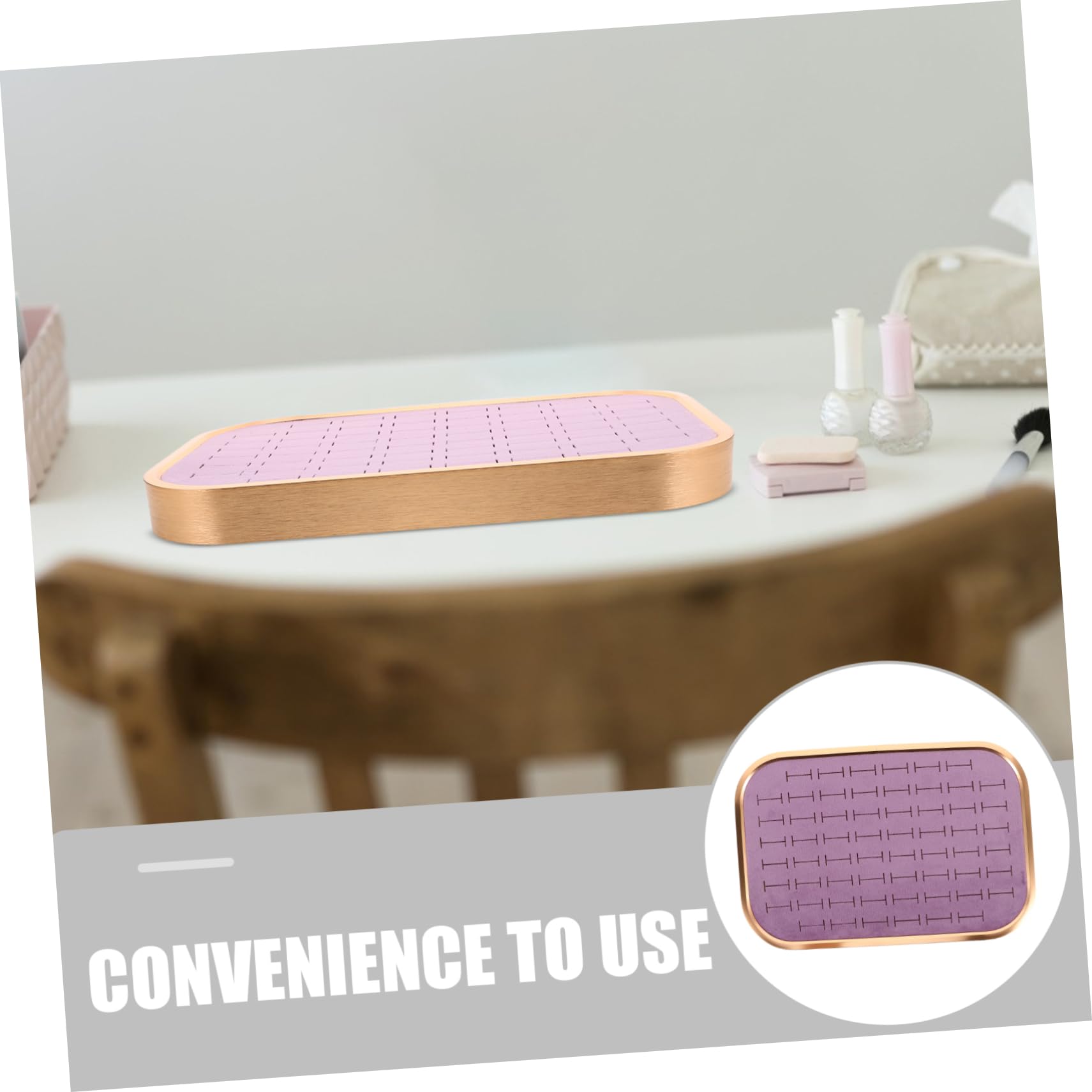 Gatuida Bandeja Organizadora para Joyas de Terciopelo Compartimentos Apilables Inserto para Soporte para Anillos Pendientes y Collares Diseño Rectangular Compacto para Mujeres y Niñas