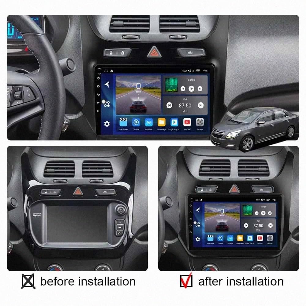 Nawigacja Satelitarna Carplay, Radio Samochodowe dla Chevrolet Cobalt 2011-2018 Przenośny Ekran Dotykowy Carplay Z Siri, Bluetooth, Nadajnikiem, Sterowaniem, 4 Rdzeń 2G+32G