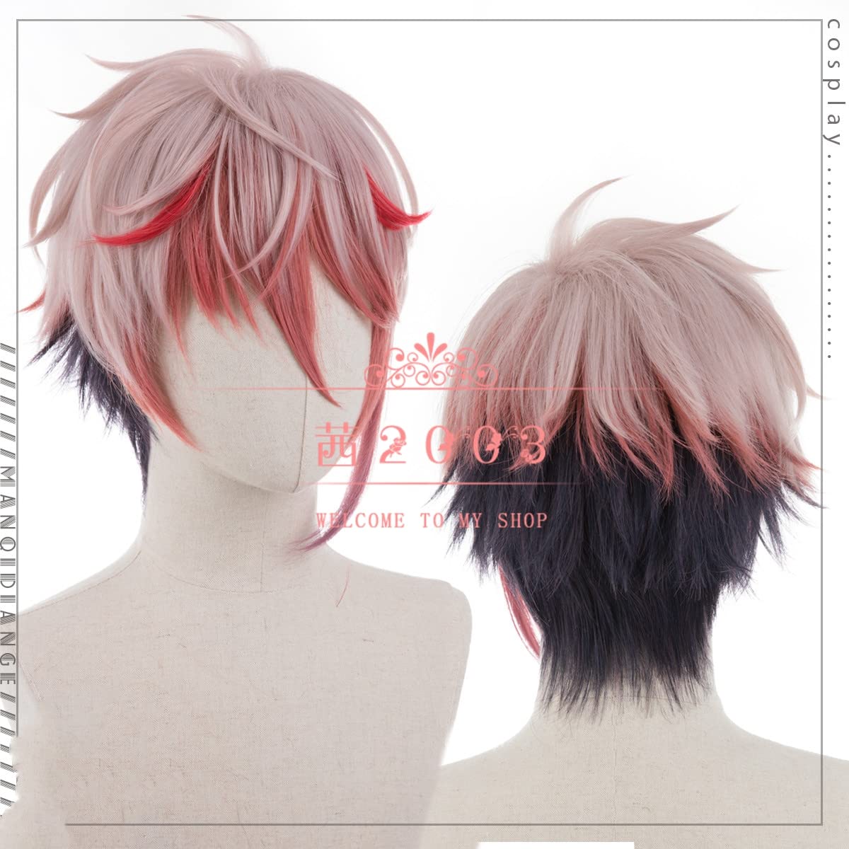 Amazon.co.jp: 耐熱コスプレウィッグ バーチャル YouTuber Vtuber V