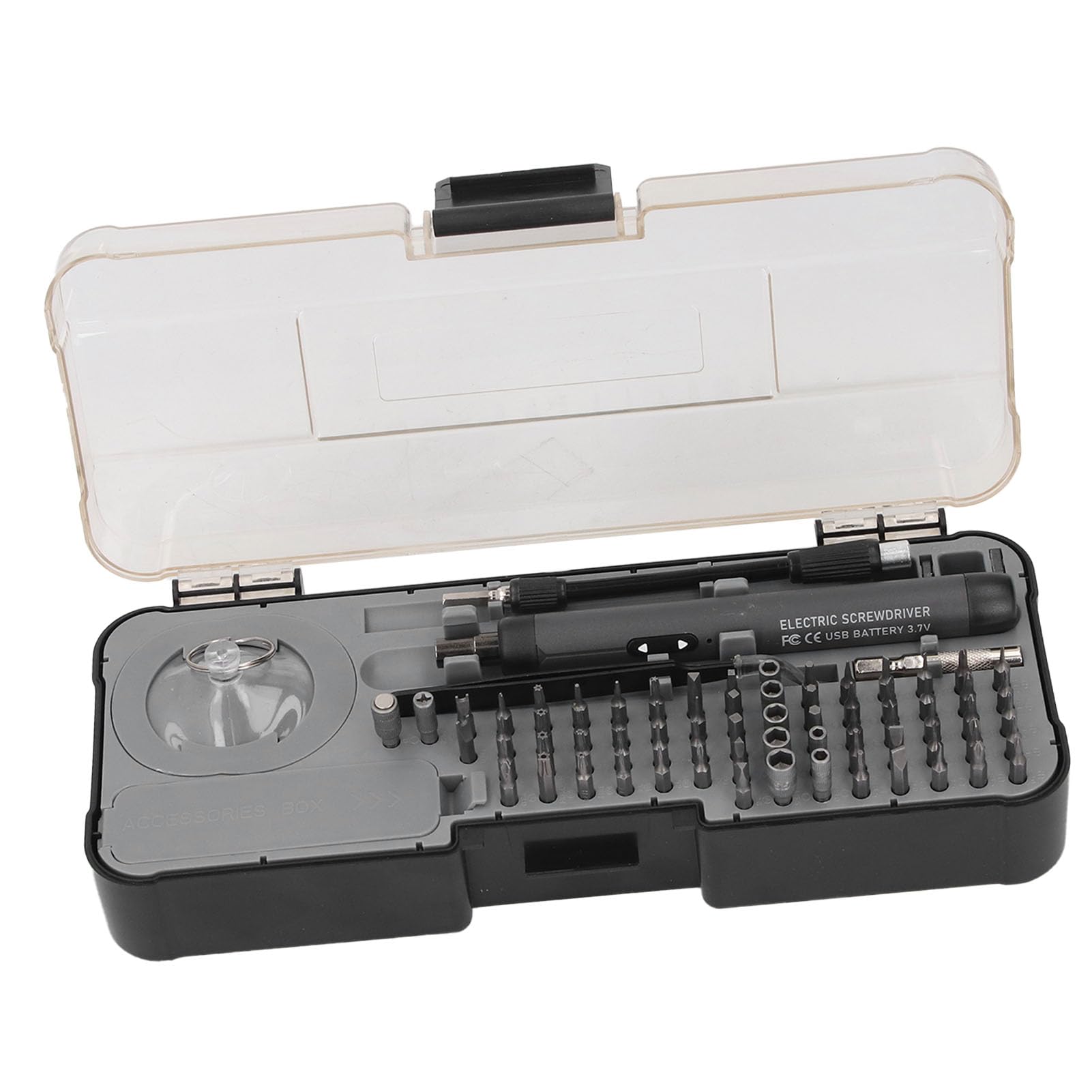 Set di cacciaviti elettrici 88 in 1 Kit di cacciaviti di precisione ricaricabili senza fili da 110 giri/min con torsione regolabile per dispositivi elettronici PC