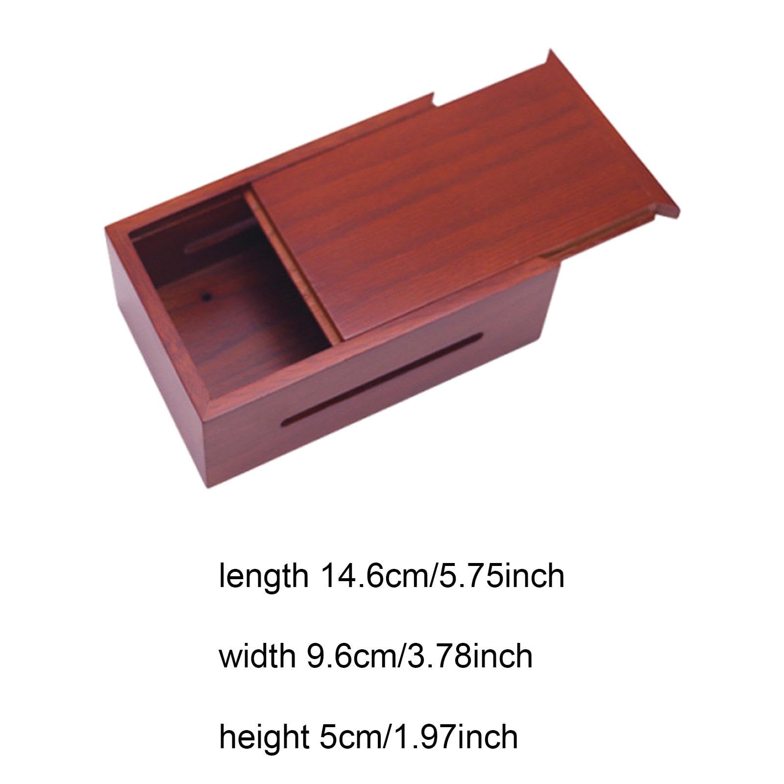 Caja de Música de Madera con, Mecanismo de Repuesto de 30 Notas, Caja Musical, Ideal para Regalar, Coleccionar en Casa, Proyectos de, Roble Rojo, Individual