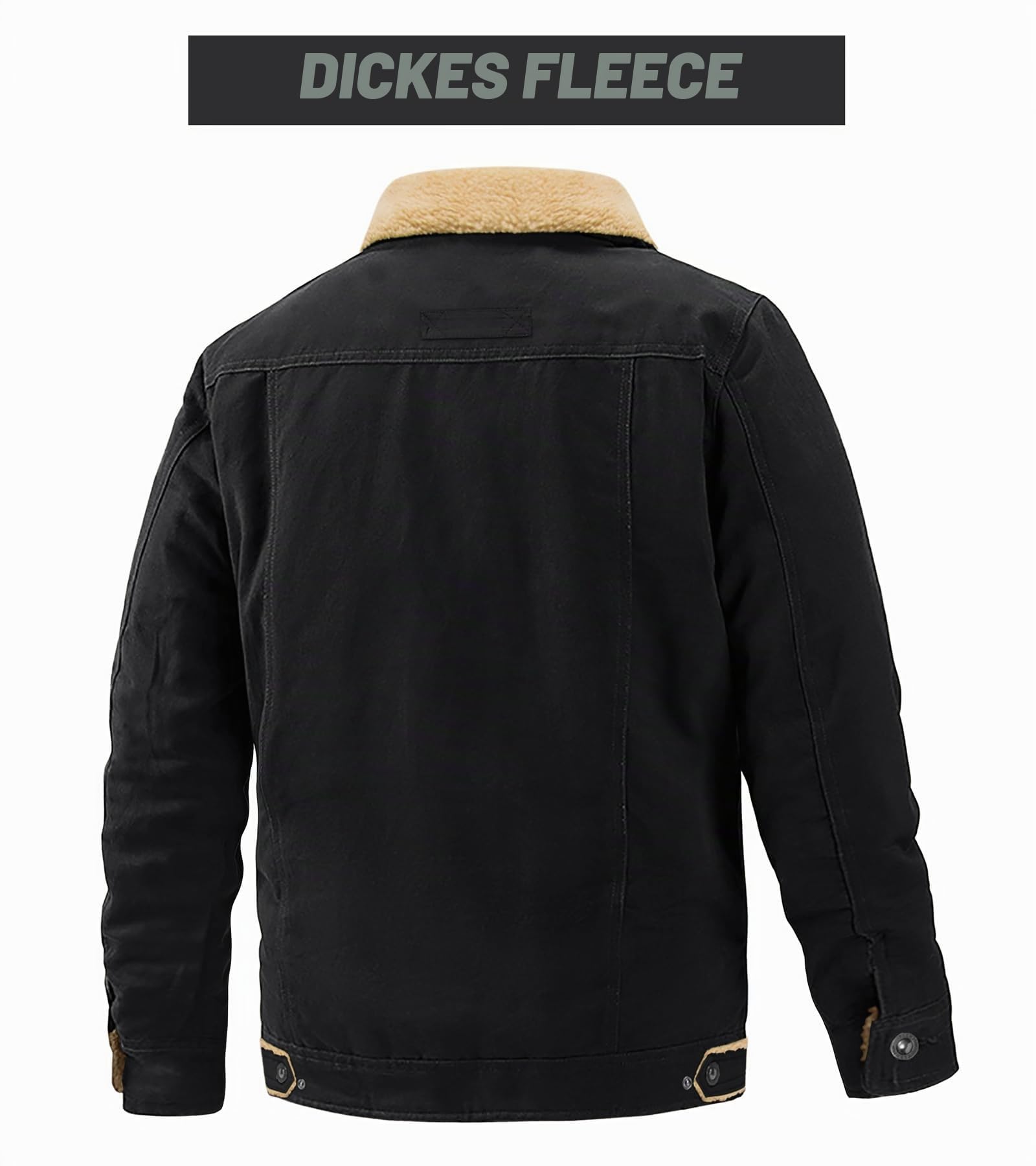 EKLENTSON Winterjacke Herren Warme Fleece Gefüttert Freizeitjacke | Warm, Freizeit, Fleece, Winddicht, Bequem, Komfortabel, Reverskragen, Innentaschen, Weich, Casual, Lässig, Stilvoll