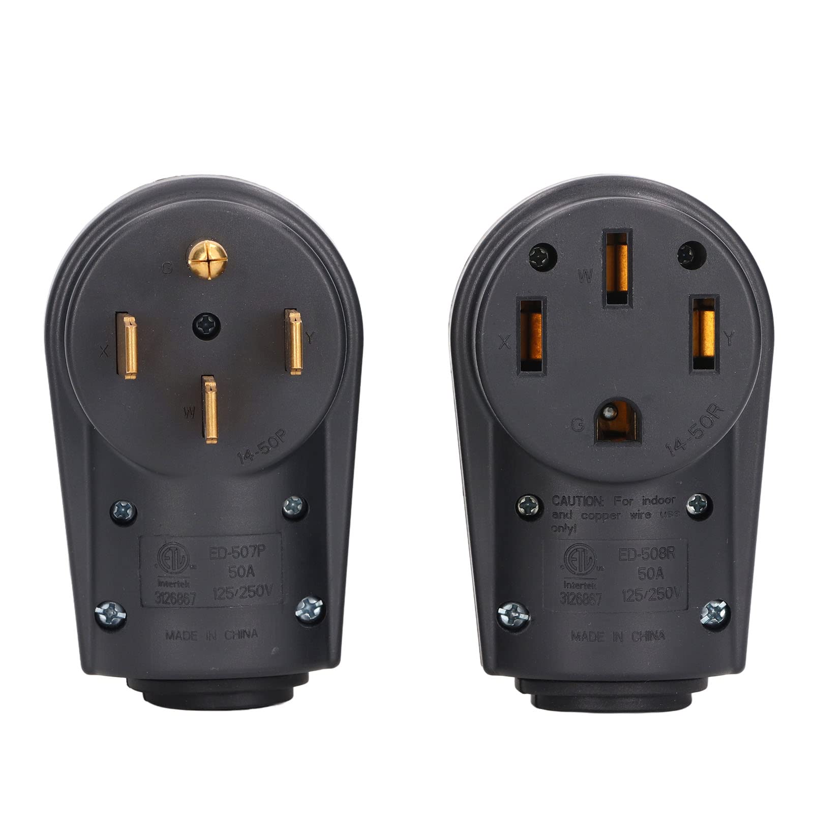 Presa Impugnatura Spina Camper 125V 30A Nera - Ricambio Femmina Per RV Con Maniglia - Foto 7