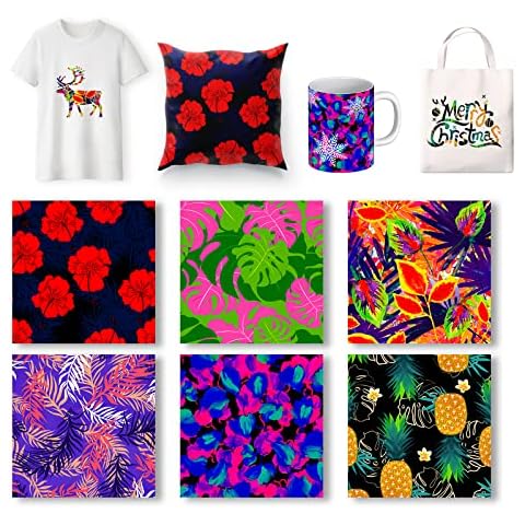 Glow in The Dark Infusible Ink Transfer Sheets Sublimation Transfer Paper for Mug T- Shirts Coasters Bags Cover