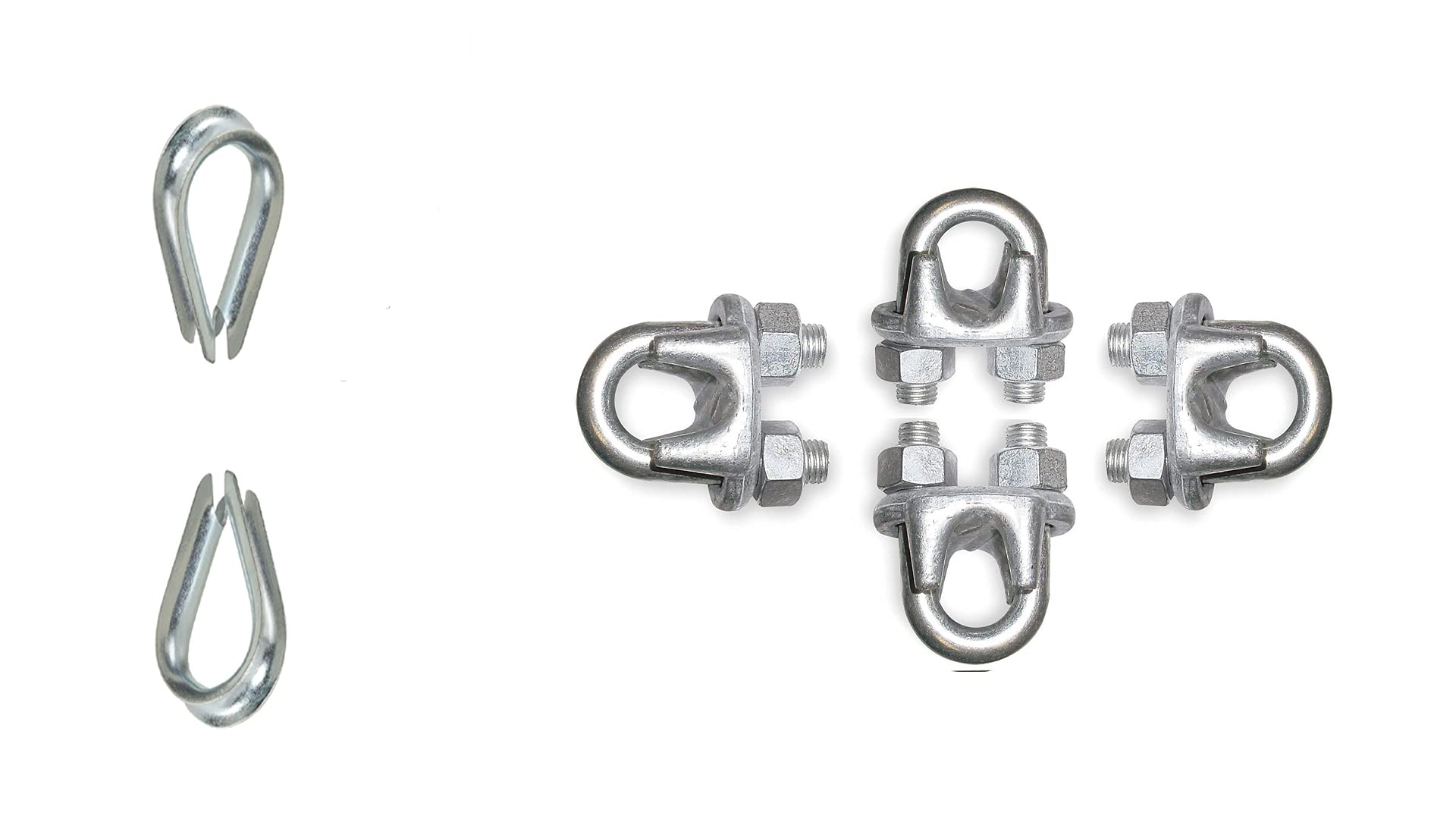 Awesome Gym Machine Wire Lock 4 Piece with Cable 6 mm Thimbles Rigging Bestest in Quality (B09DY6VFT6) Amazon Price History, Amazon Price Tracker