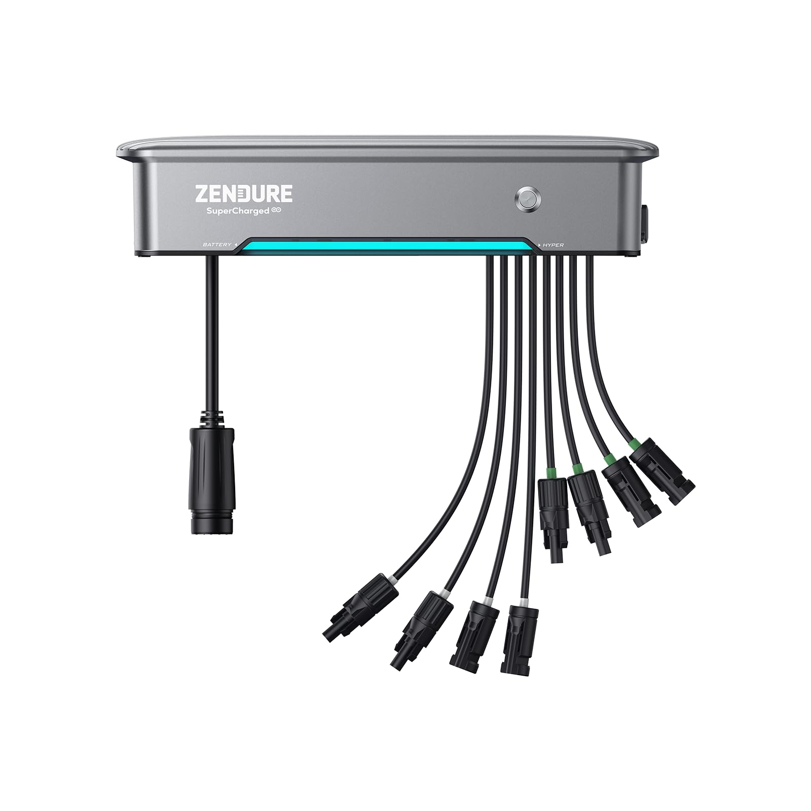 Zendure SolarFlow Hyper 2000, Balkonkraftwerk mit Solareingang von 1800 W, integriertem Hub (intelligente Steuereinheit) und Mikrowechselrichter, bidirektionale AC-Ladung von 1200 W