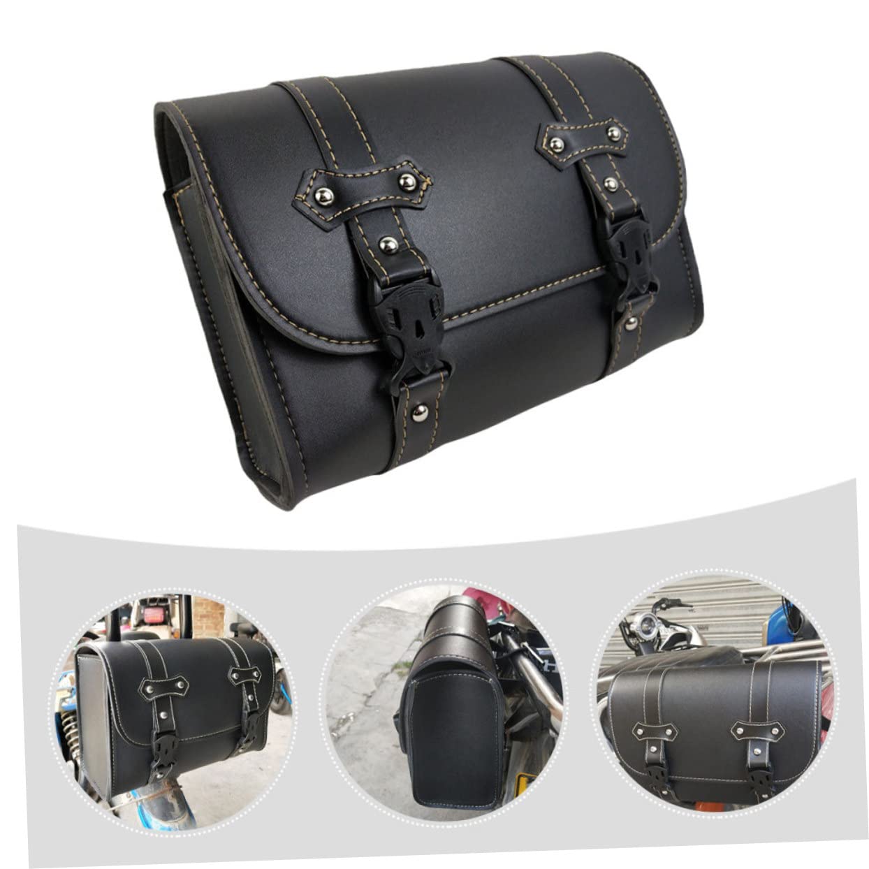 Anneome Borsa Laterale per Resistente con Capacità Facile da Installare Accessorio per Manubrio e Coda Adatta e Ciclistico