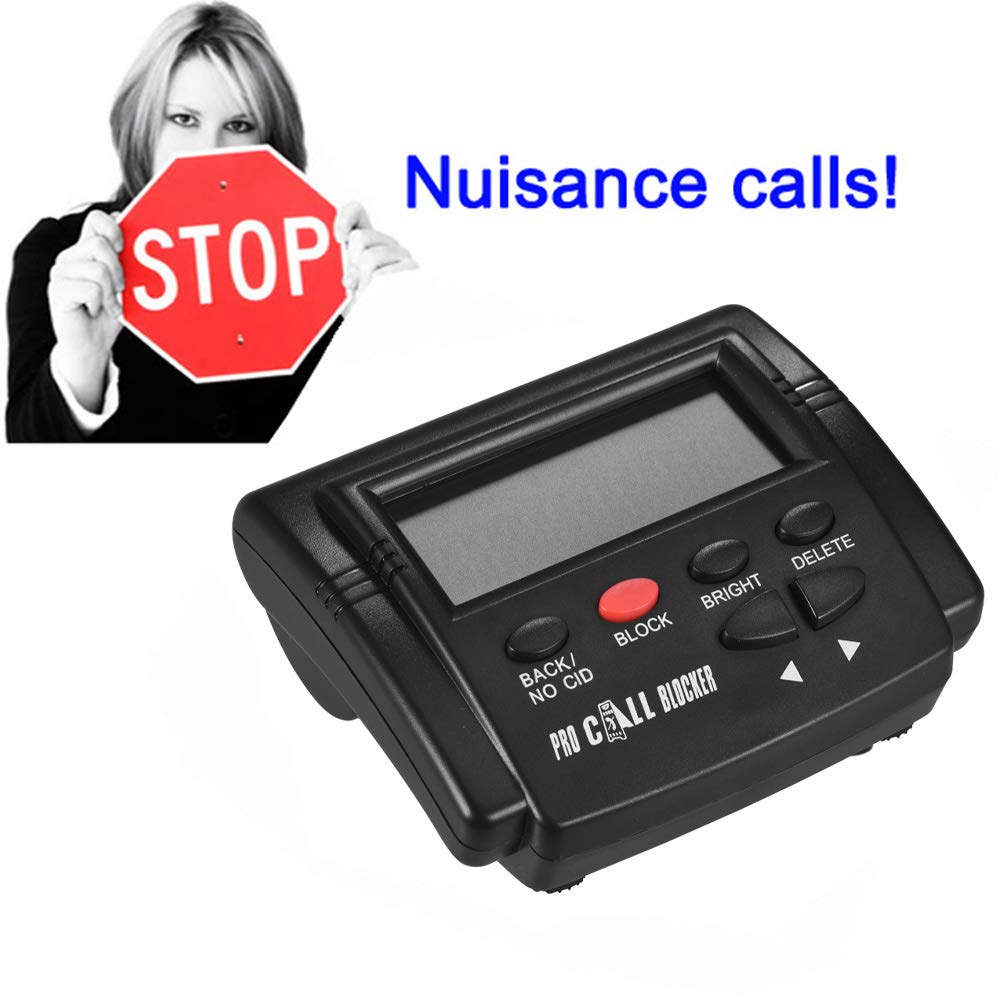 CT-CID803 Caller ID Box Call Blocker Stoppen Sie belästigende Anrufe Geräte Anruf-ID-LCD-Screen-Display mit 1500-Nummern Kapazität Stoping Alle Cold Calls für Festnetz-Telefone Antique