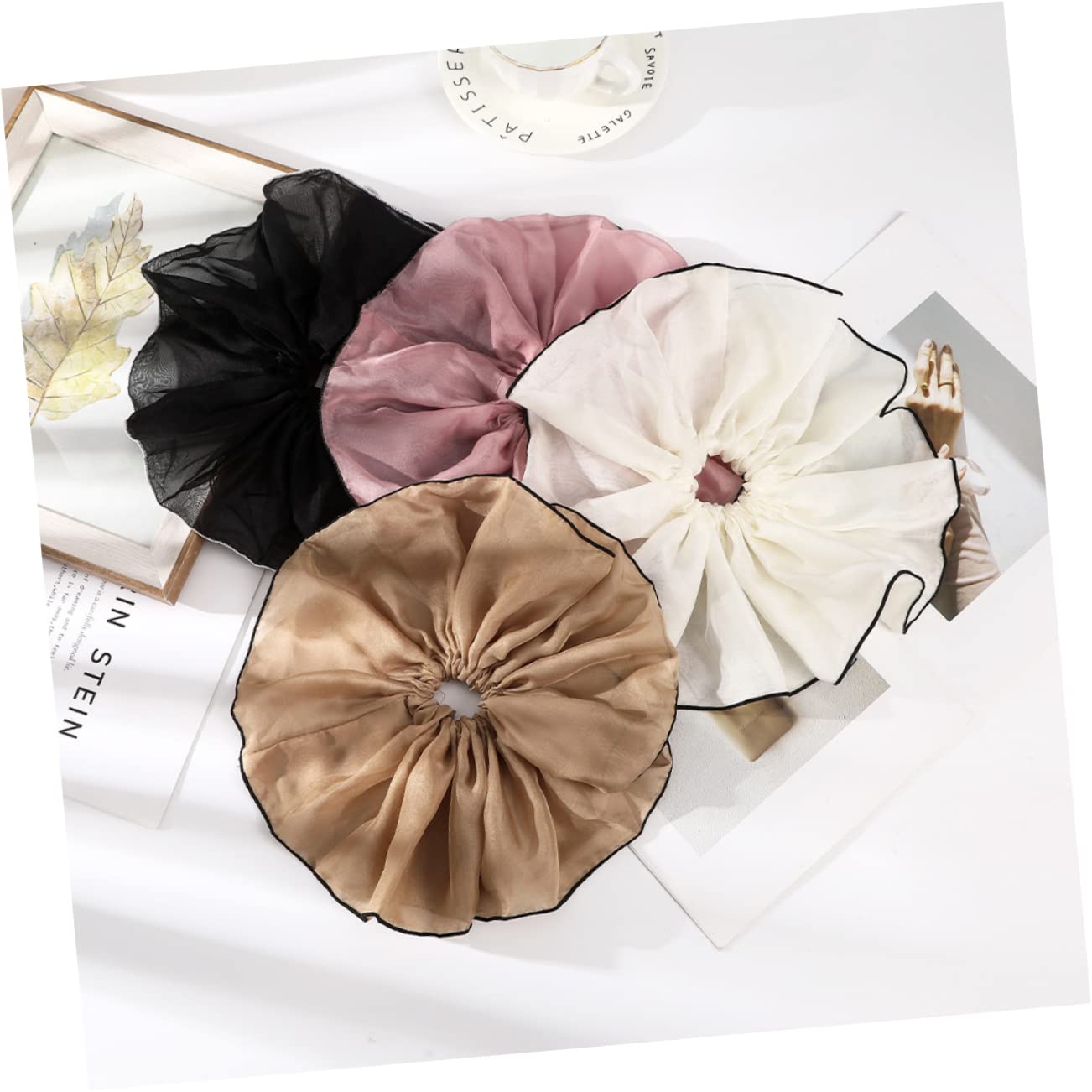 Beavorty 3 Set Di Elastici Per Per Donne Fasce Per Elasticizzate Grandi Scrunchies Per Fermagli Per Per Ragazze Fermacoda Di Cavallo 4 Pezzi*3