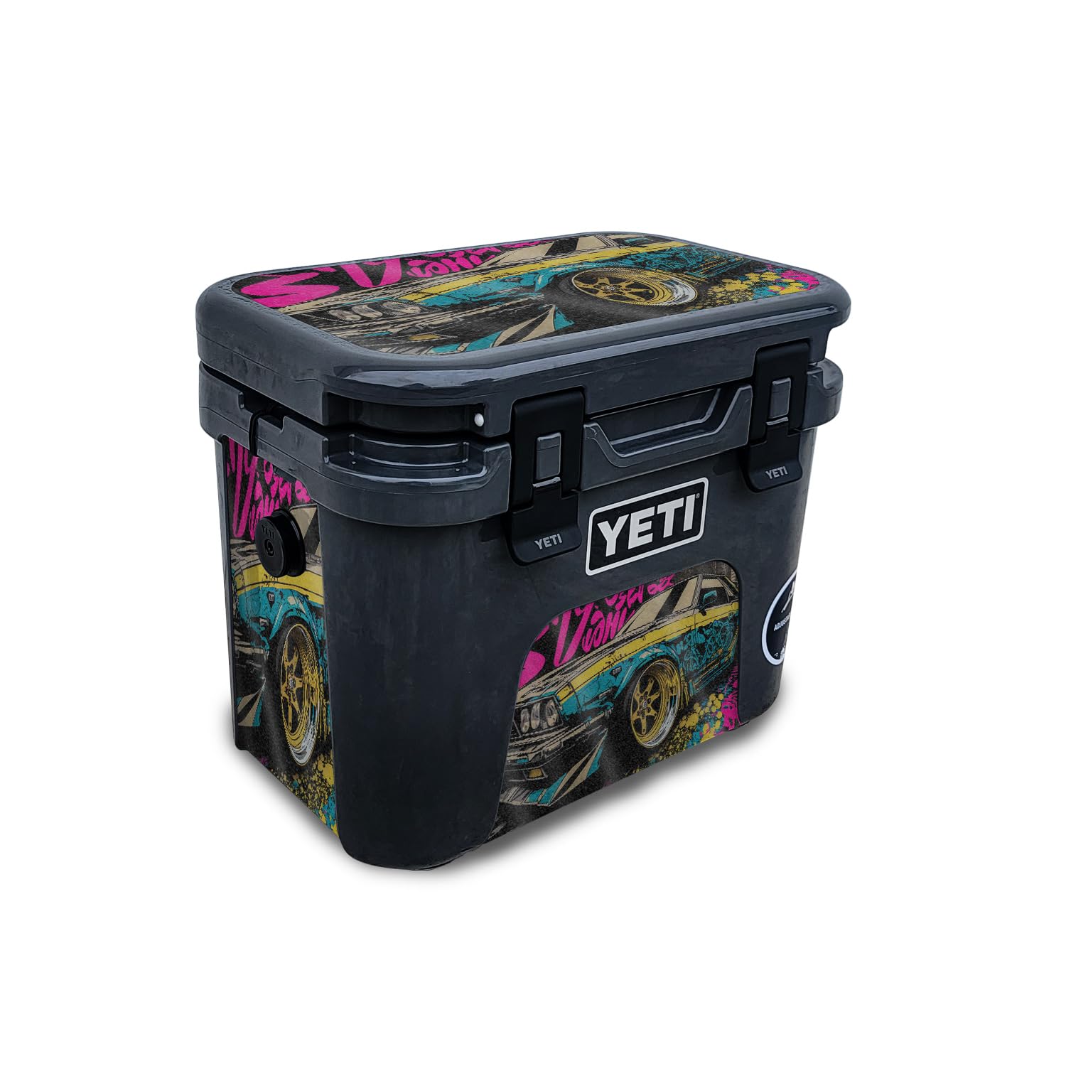 Glossy Glitter Skin Compatible with Yeti Roadie 15 Hard Cooler - Camber - Premium 3M Vinyl Protective Wrap Decal Cover - Easy to Apply | Crafted in The USA by MightySkins