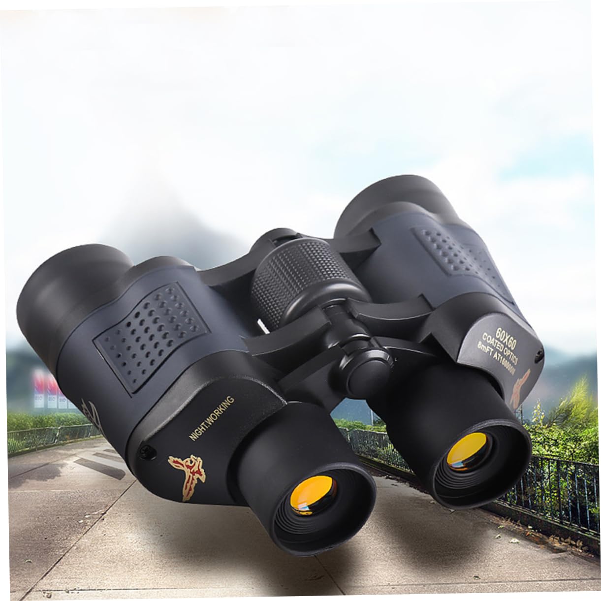 Binocolo 60x60 ad Alta Definizione in Plastica e Acciaio