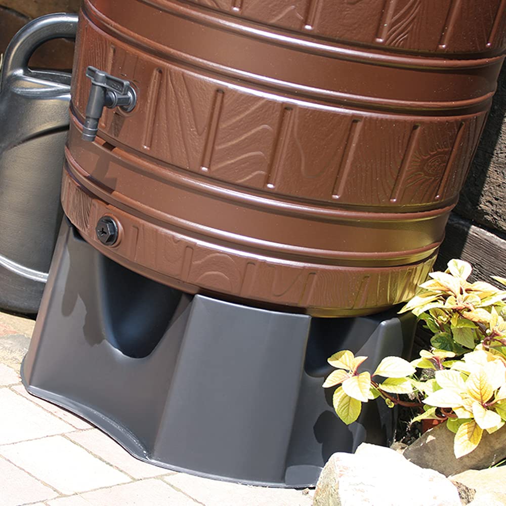 Regentonnen-Standfuß, Schwarz, Kunststoff, Rund, CISTERN, 360 Liter, 50 cm x 22 cm