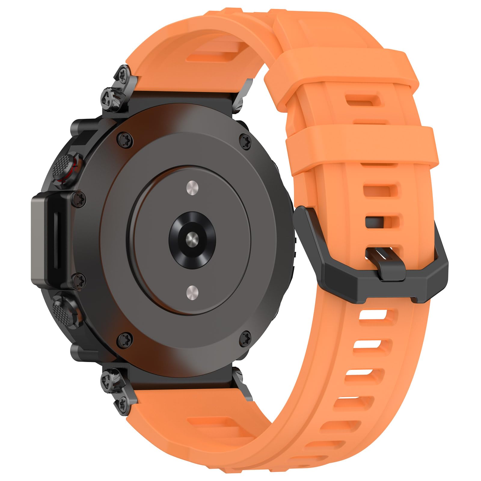 xhKJO Smart Watch Strap Compatible for Huami Amazfit T-Rex Ultra, Silicone WatchBand Wrist Strap - Image 2