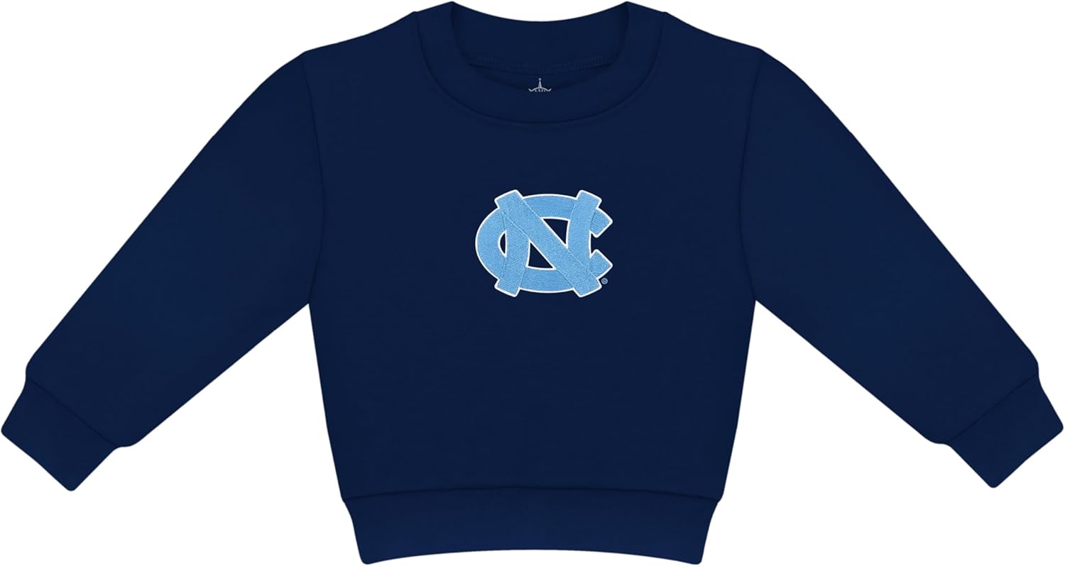 Creative Knitwear College Baby Sweat Shirt Long Sleeve - Embroidered Team Logo, for Boys & Girls (0 Months - 4T)