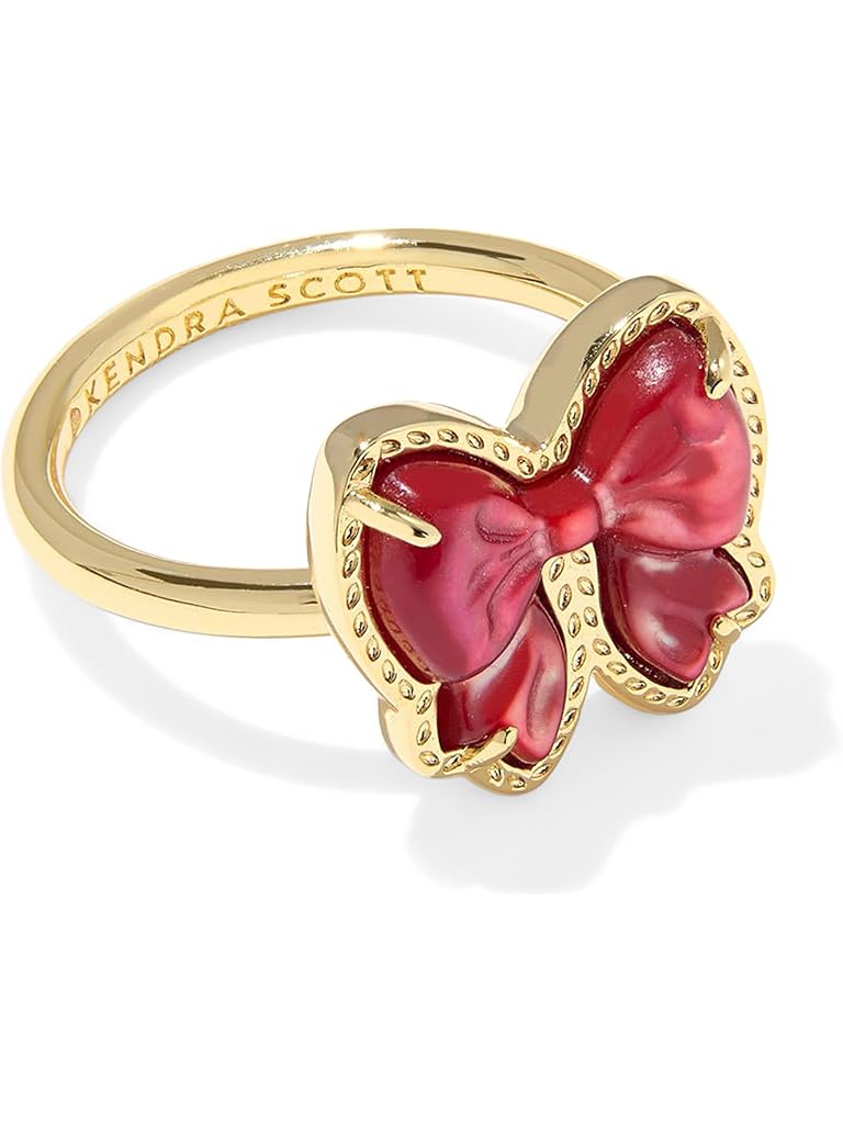 Red Kendra Scott Haley Bow Band Ring