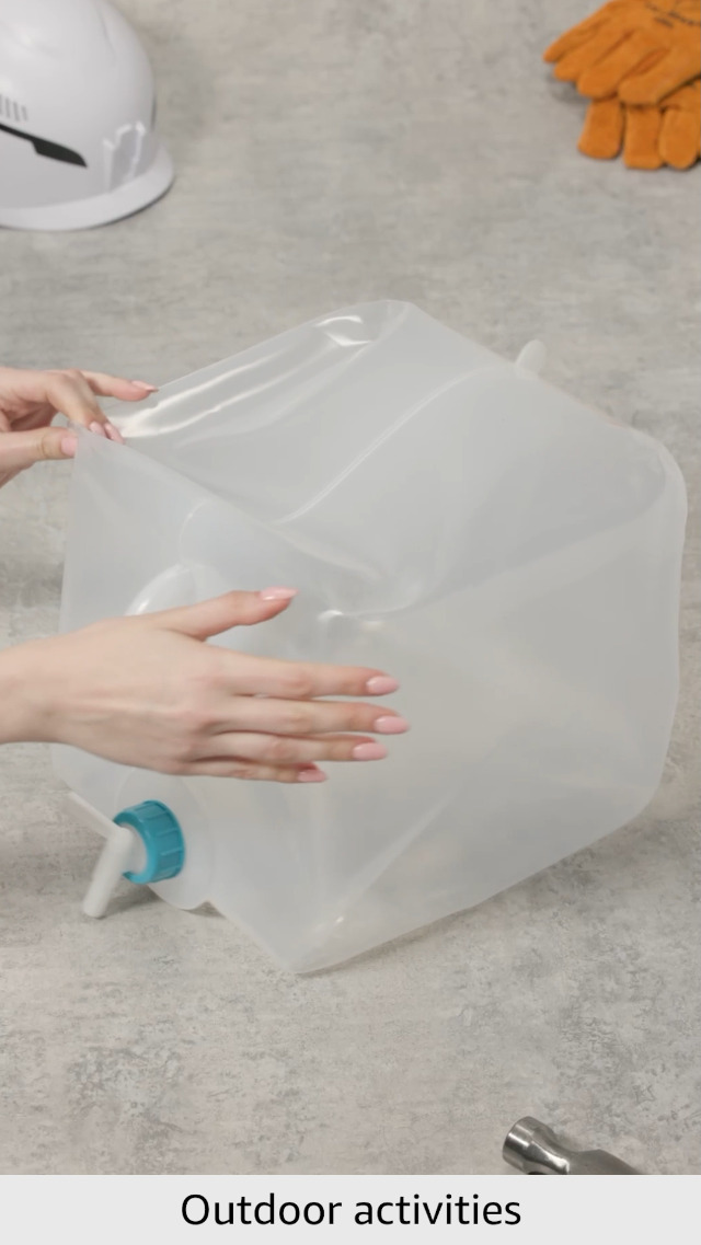 ust Cantimplora Cubo de Agua 5 Galones con Diseño Plegable, Transparente y Compacto, Construcción Libre de BPA para Beber, Bañarse, Acampar, Senderismo y Supervivencia al Aire Libre miniatura 4