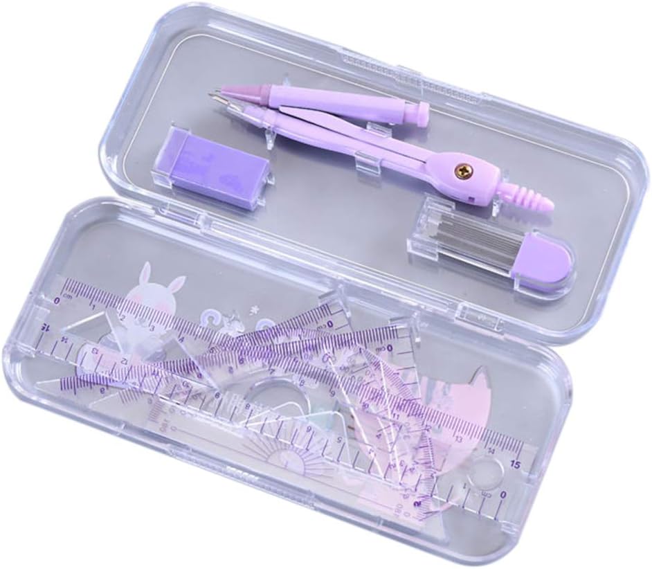 BYFRI Dessin Règle Set Compass Protractors Équerre Math Set Géométrie ...