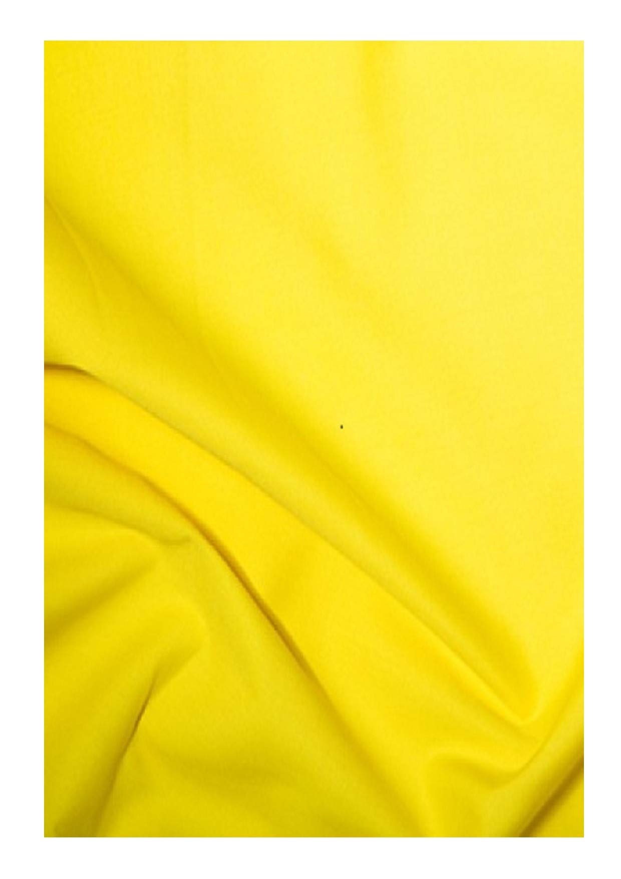 Nortex Mill Yellow Plain Canary Polycotton Fabric (Per Metre)