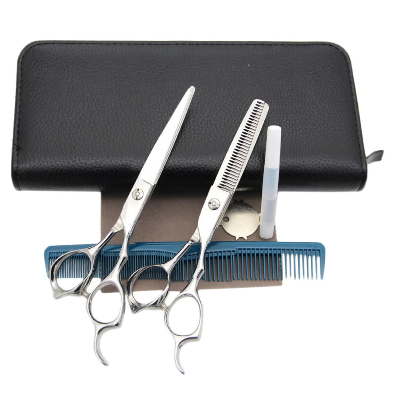 UKCOCO Tijeras Para Cortar El Cabello Tijeras De Acero Inoxidable Herramientas Para Cortar y Peinar El Cabello Sin Aceite Para Uso Peluquería o Barbería