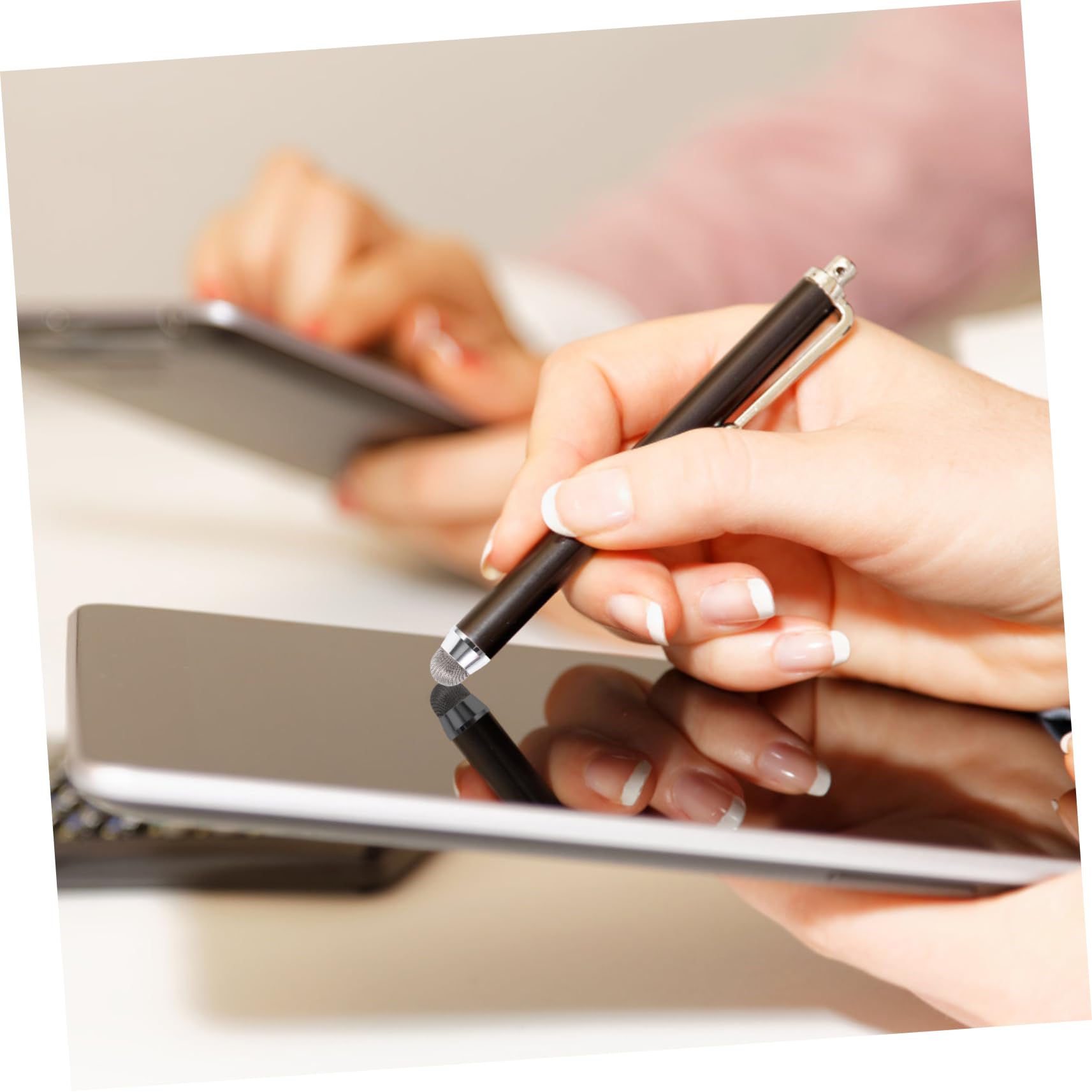 UKCOCO 24piezas Puntas De Reemplazo para Stylus De Pantalla Táctil Capacitiva Accesorios De Electrónica Nibs De Fibra Conductiva para Tablets y Teléfonos Móviles