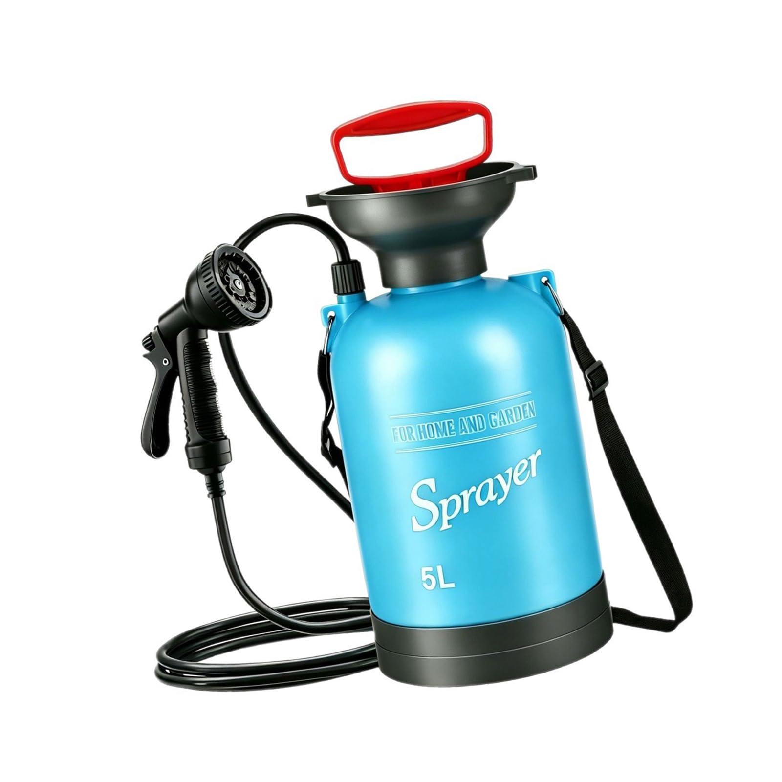 Douche avec large ouverture pour bain d'animaux et lavage de voiture, 5 l