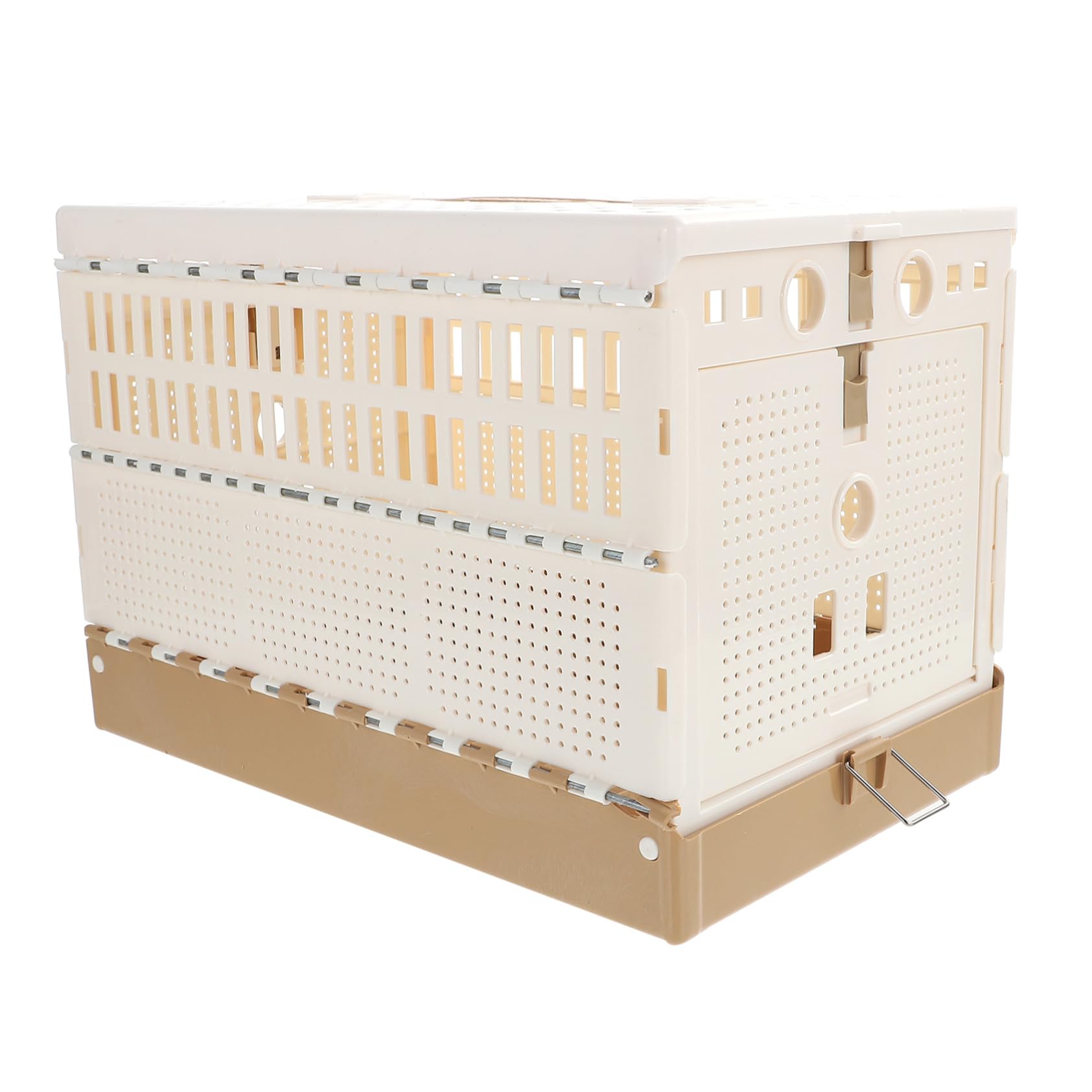 Cage entraînement pour pigeons avec plateau amovible facilitant le nettoyage
