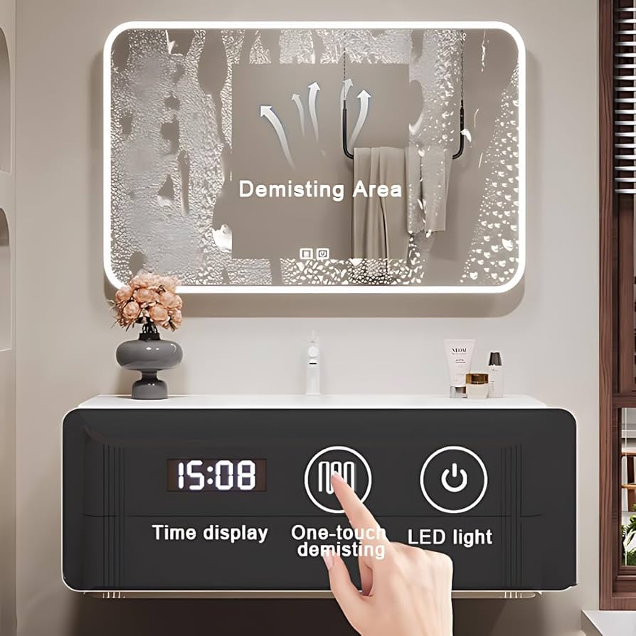 Amazon.com: TIZAZO 56IN Bathroom Vanity with Sink - Modern