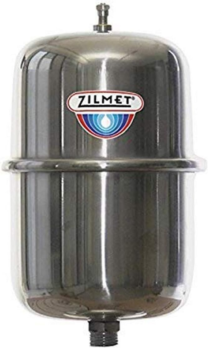 Zilmet ZS1 INOX Pro Stainless Steel Expansion Tank, 0.26 gal, 1/2" NPT