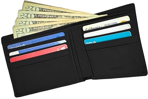 Miniatura 3 de LaserGram Cartera de piel sintética con doble pliegue, Virgen de Guadalupe, grabado personalizado incluido (negro con plata)