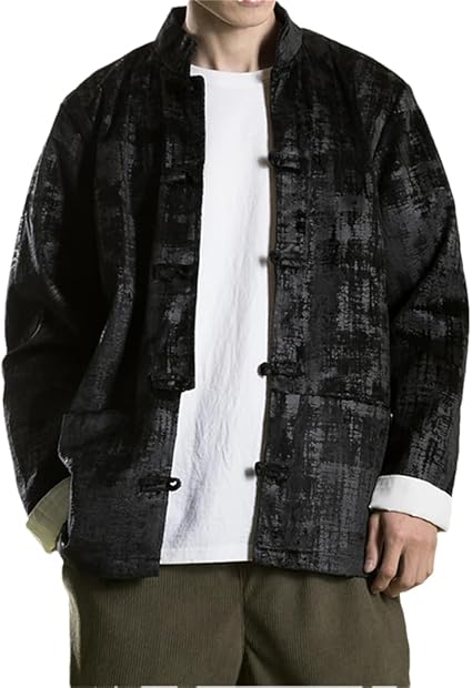 ジャケット・アウター 90's Traditional Black Kung Fu Jacket 51wXX7LzymL._UY350_.jpg