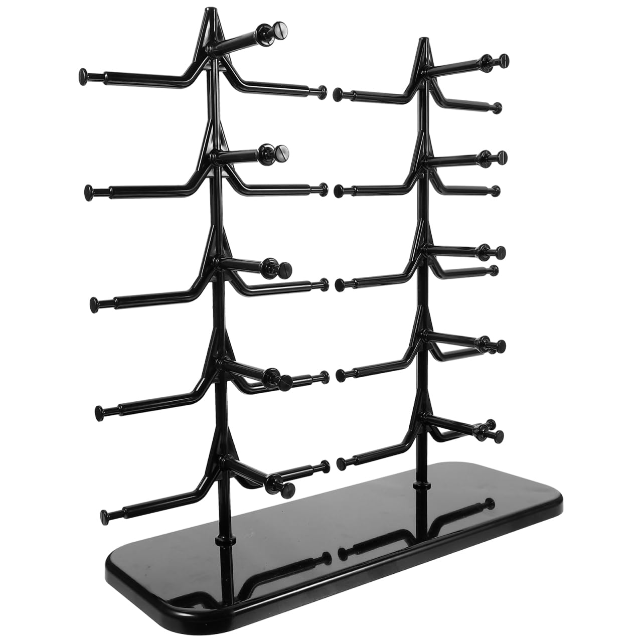 Housoutil Brillenkoker brillenstandaard voor meerdere brillen zonnebrillen opslag kunststof brilstandaard display rek voor brillen display organizer wit