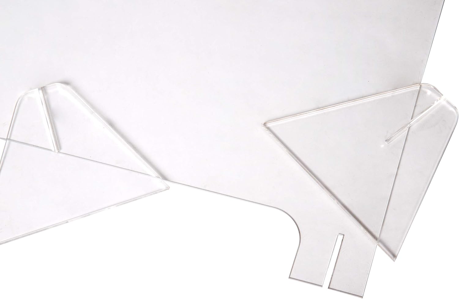 Mind Reader Acrylic Sneeze, Front Desk Cough Guard, Protective Clear Panel for Cashiers, Reception, Checkout Stations, 30 x 30 : Office Products