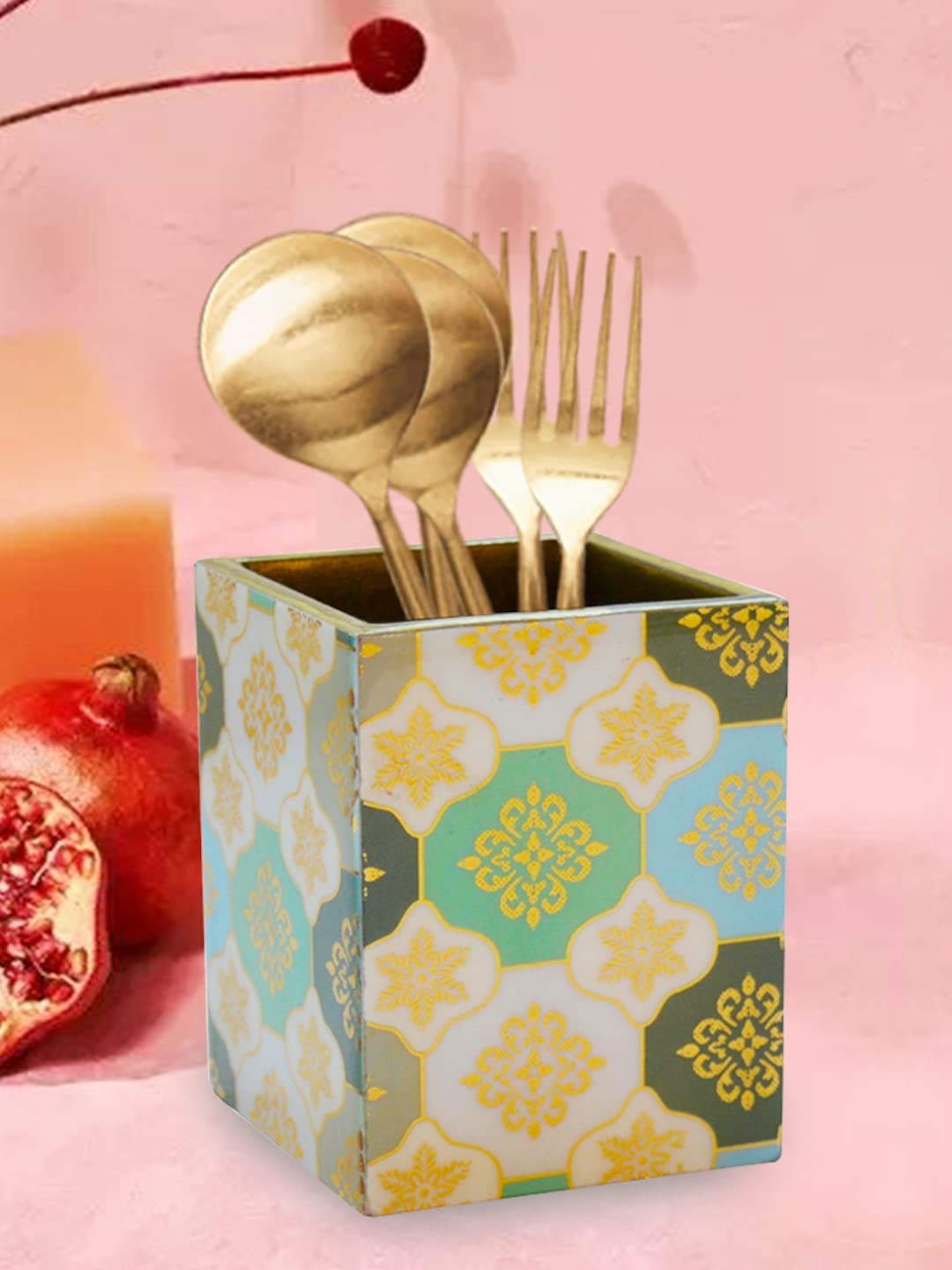 Handcrafted Premium Finish Imperial Line One Rack Cutlery Stand Dinning Essentials