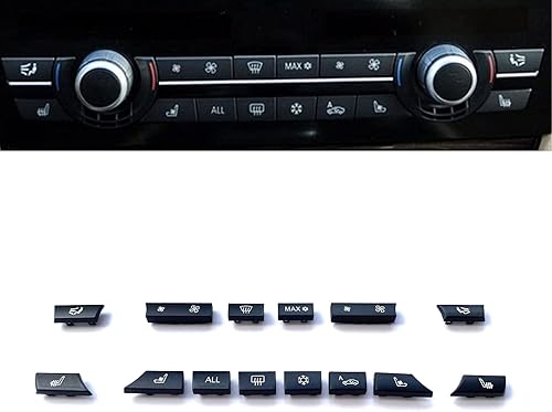 Botón de ventilación de aire acondicionado de 14 teclas de aire acondicionado, calentador de CA, control de clima, kit de reparación interior para