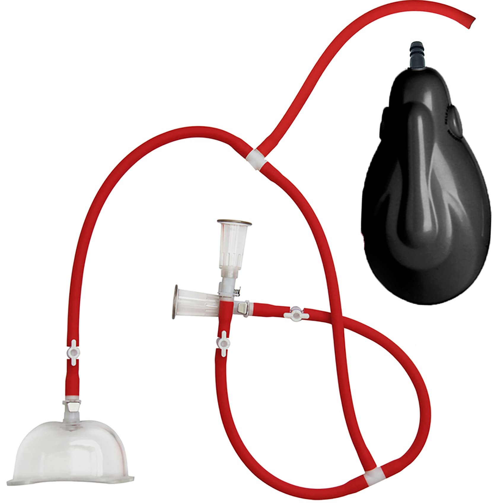2 in 1 Elektrisch Klitoris Saugen Und Nippelsauger Vakuum Pumpen Set, Professionelle Vagina Sucker Vaginapumpe Klitorissauger Brustpumpe Brustwarzen Sauger SM Sexspielzeug Für Frauen,Set,S