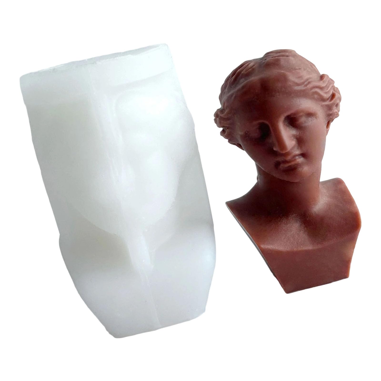 Jazuaiao Silicone with European Busts Designs for Aromatherapys Diffuser Stone Plasters Craft and Decoration Plasters Diffusers Stone Silicone