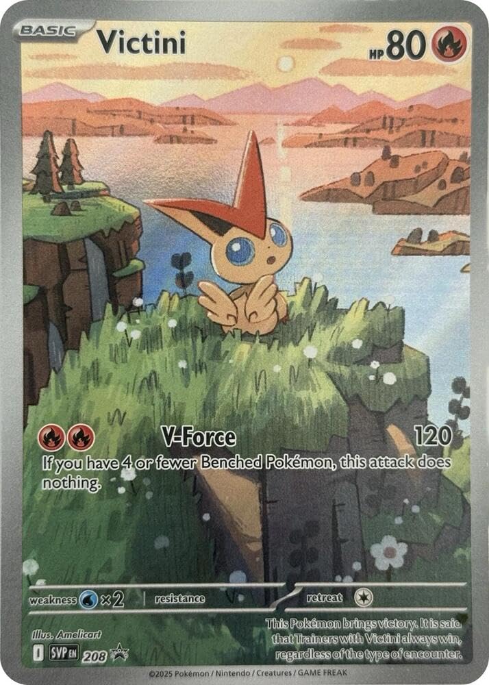 Pokemon - Victini - 208 - SV: Scarlet & Violet Promo Cards (SVP) -  Illustration Art - Single Card : Amazon.sg: Toys