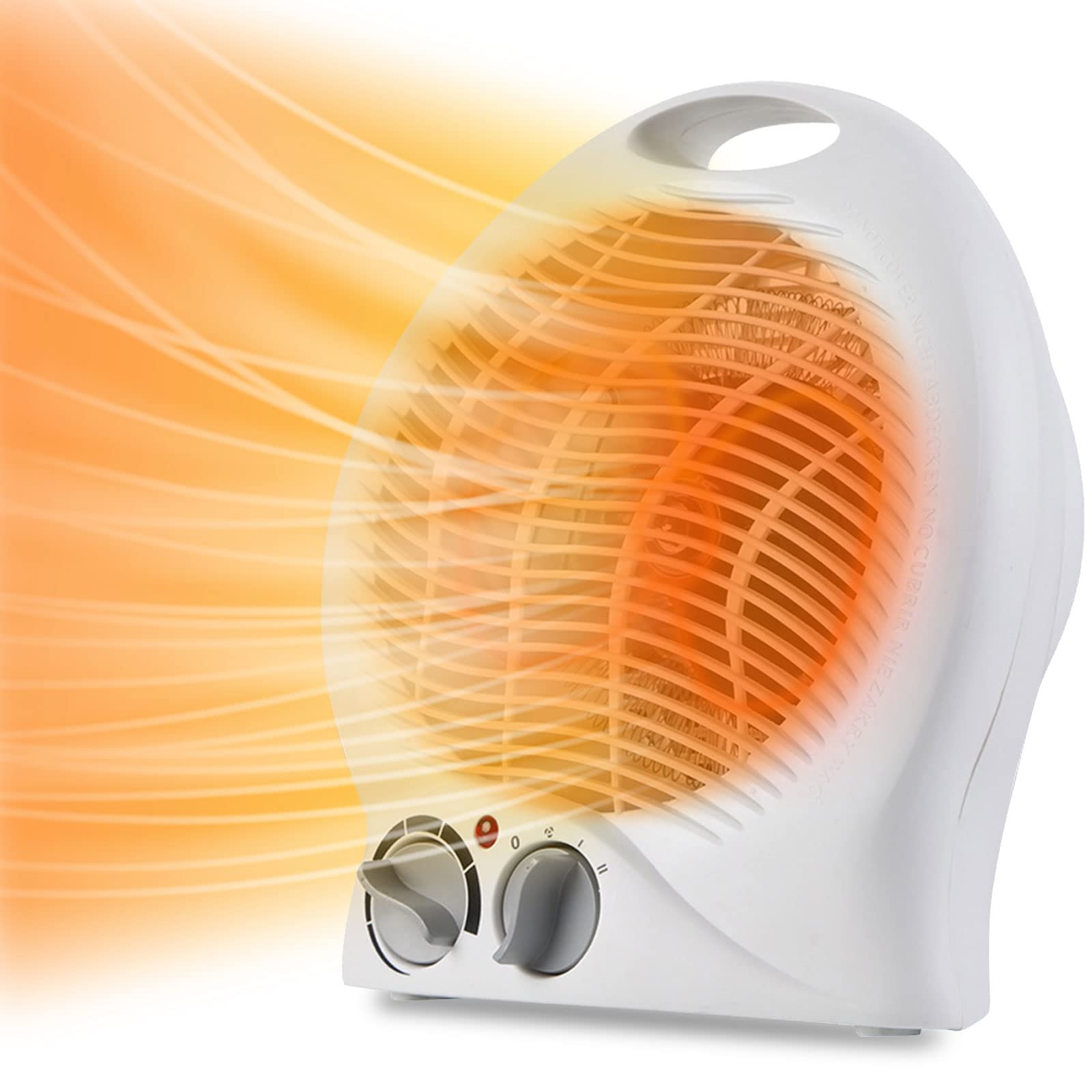 Fan Heater Fan 2-in-1 Fans Electric Heater 2000 W Heater Thermal Fan  Electric Heater Spiral Radiator White Thermostat Energy Saving : Amazon.de:  Home u0026 Kitchen