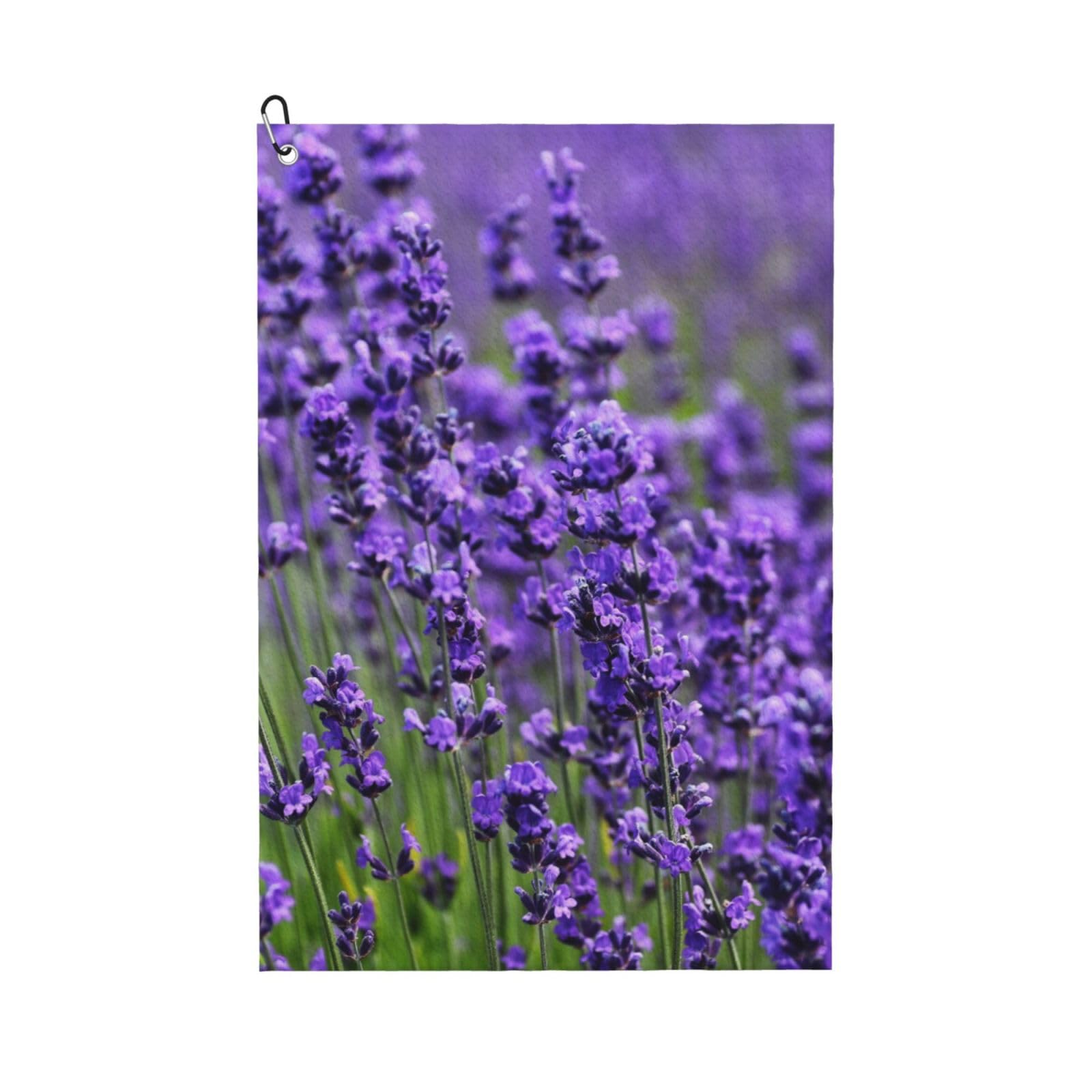 Hnnkloy Purple Lavender, 16x24 in Portable Waffle Golf Towels with Carabiner Clip for Golf Bag