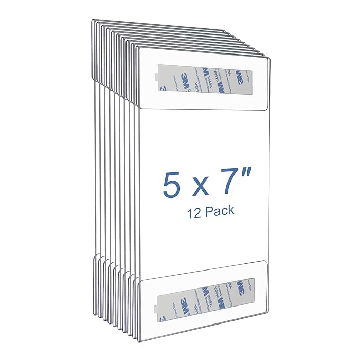 Buy Niubee Acrylic Sign Holder 5x7, Wall Mount Sign Holder Door Sign