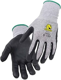 Black Stallion GR3031-GB AccuFlex A4 Cut-Resistant Nitrile-Foam Knit Glove, Gray, Large - Pkg 12
