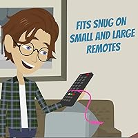 Vista 4 de Perfect Curve Paquete de 4 Correas de Silicona con Cable Remoto - Cordón Ajustable para Control Remoto de TV para Ajuste Cómodo, Nunca Pierdas tu