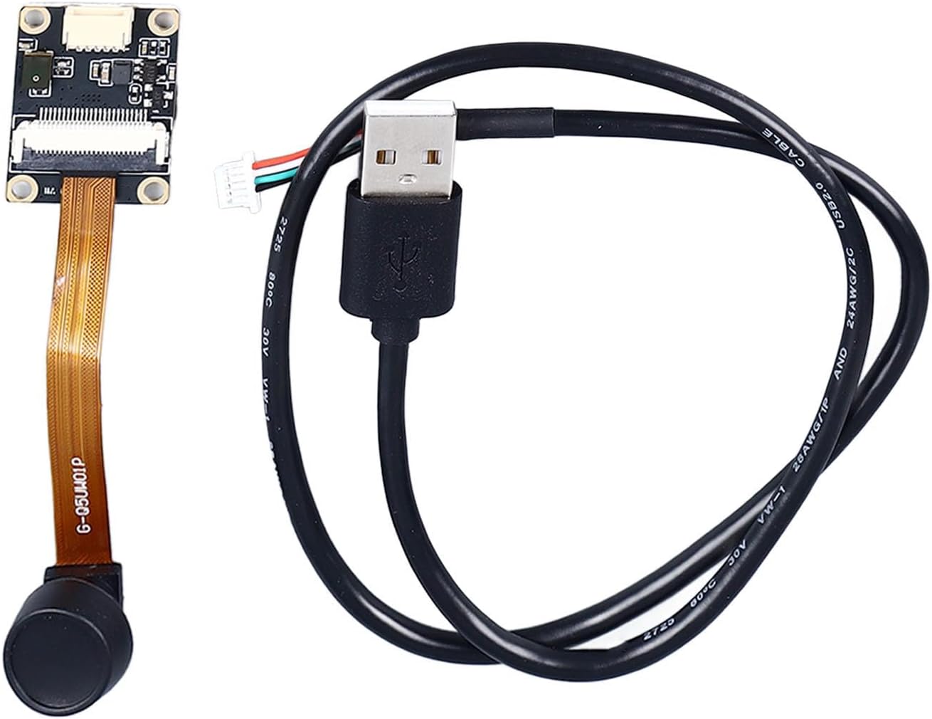 Luocute 5MP 2K USB Camera Module, OV5640 Chip, Built-in Microphone, Support UVC Protocol, Compatible WinXP 7 8 10, OSX, Android, for Laptops, Industrial Equipment, OTG Smartphones